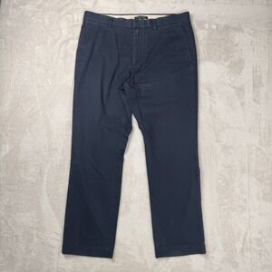 Banana Republic Aiden Chino Pants Mens 34x30 Blue Preowned Cotton Straight Leg‎